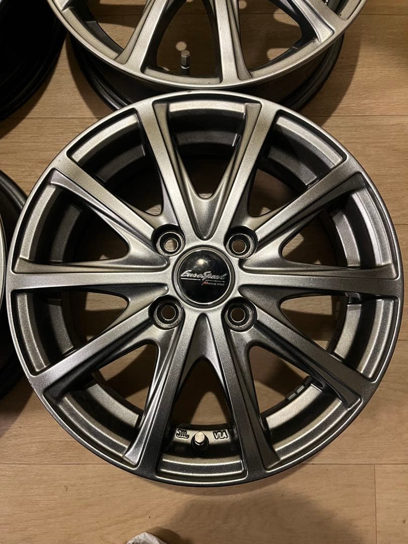 送料込！アルミホイル14インチMANARAY SPORT EUROSPEED4枚