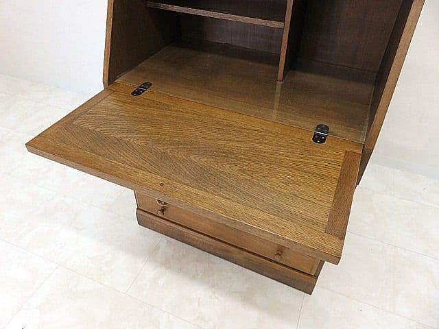 も*ち様 北海道旭川　EZO/蝦夷民芸　英国クラシック様式オーク材ライティングビ