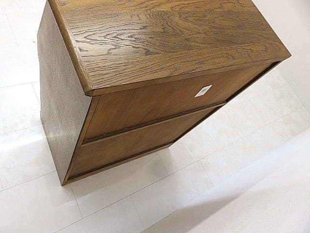 も*ち様 北海道旭川　EZO/蝦夷民芸　英国クラシック様式オーク材ライティングビ