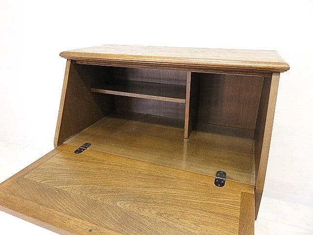 も*ち様 北海道旭川　EZO/蝦夷民芸　英国クラシック様式オーク材ライティングビ