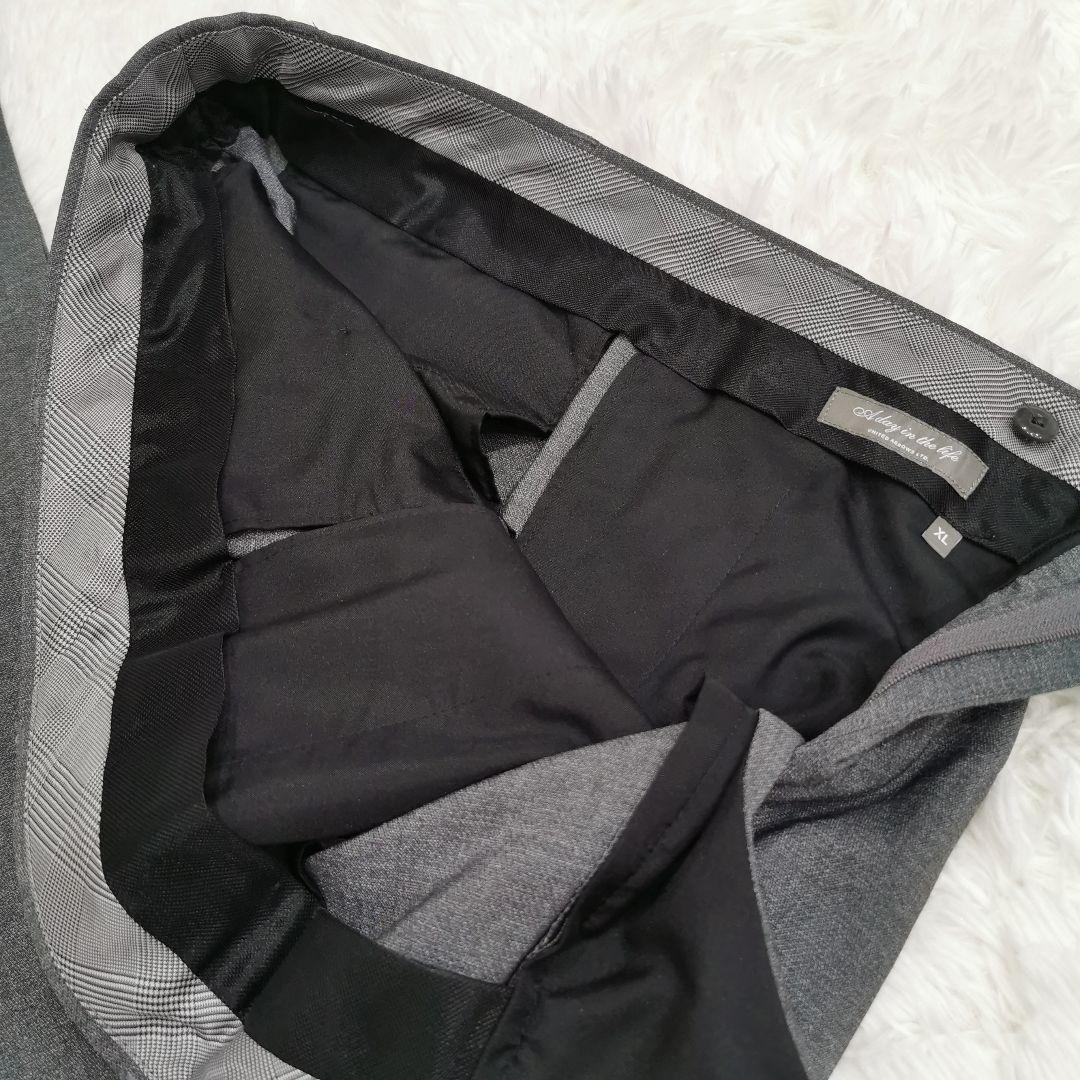 美品 アデイインザライフ トラベルスーツ セットアップ グレー XLサイズ