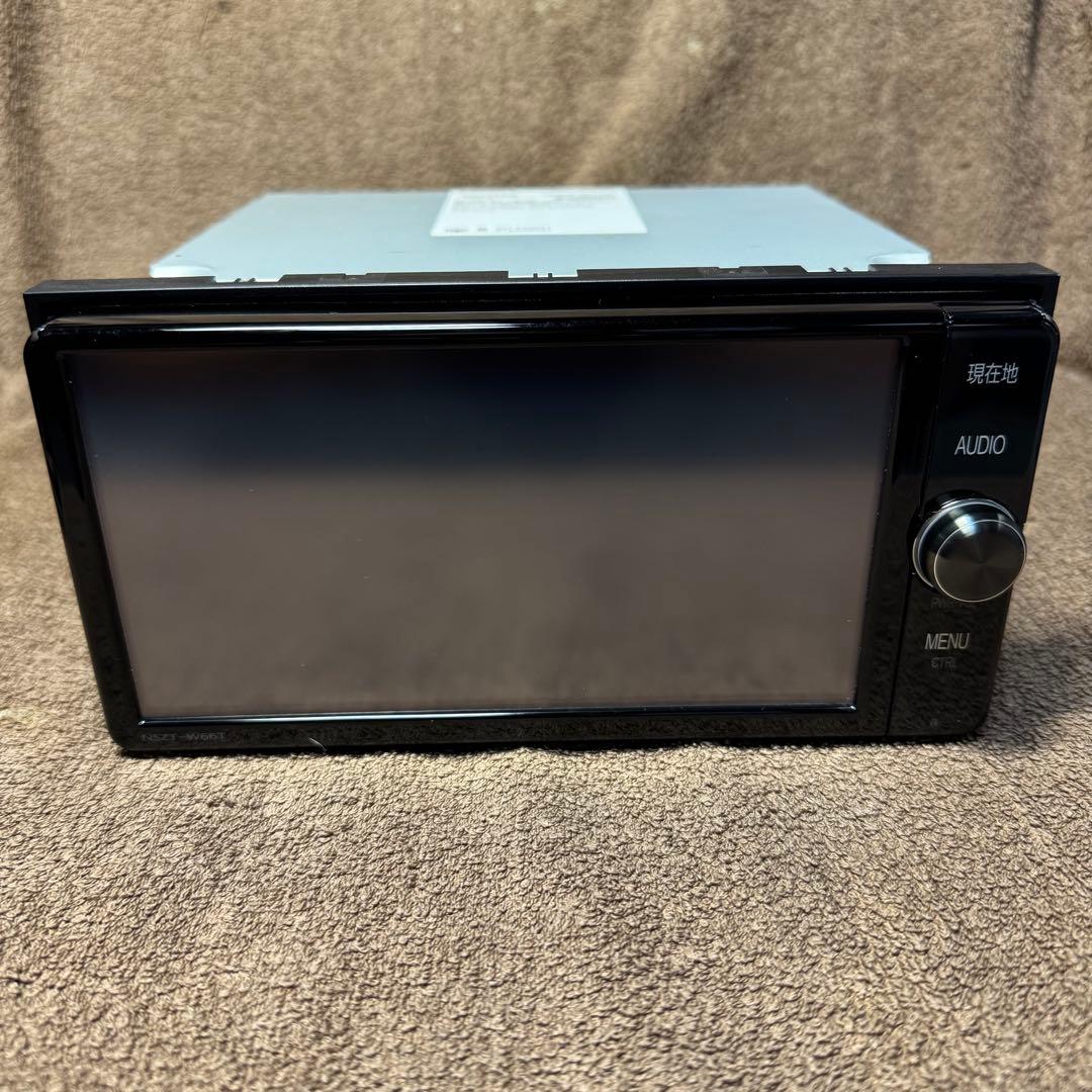 トヨタ純正ナビ NSZT-W66T ロック解除済　説明書　配線類　純正取付け枠