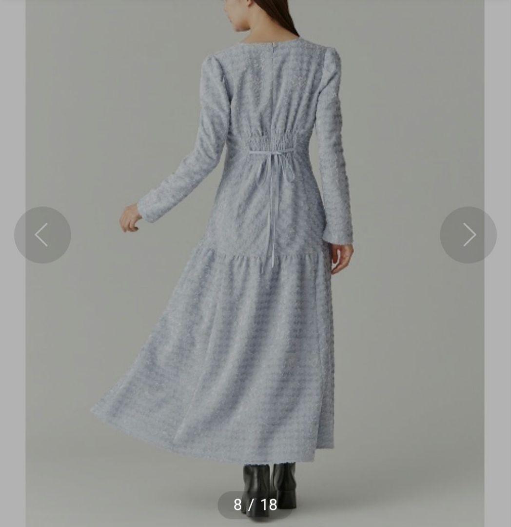 【新品未使用】カットジャガーカシュクールワンピース