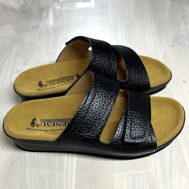 新品 27㎝ 0092B 黒 ベネッシュ室内履 スリッパBENESUベネシュ