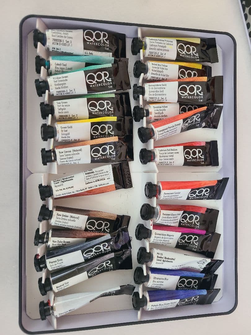 【あゆめろ】ゴールデン　QOR 水彩　24色セット