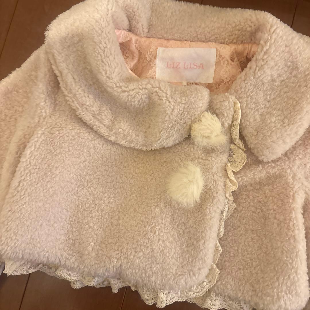 リズリサ　ファーコート　ボレロ　もこもこ　リボン　平成ギャル　姫ギャル　y2k