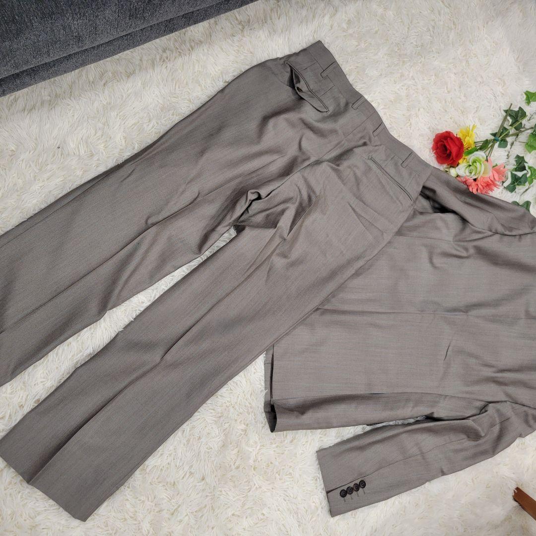 BURBERRY　バーバリー　グレー　ベージュ　スーツ　セットアップ　ジャケット