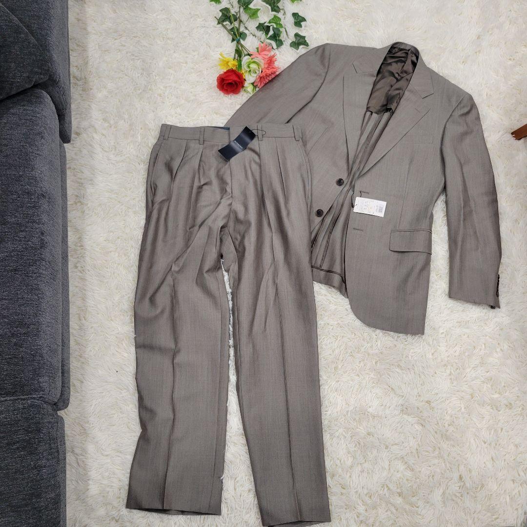 BURBERRY　バーバリー　グレー　ベージュ　スーツ　セットアップ　ジャケット