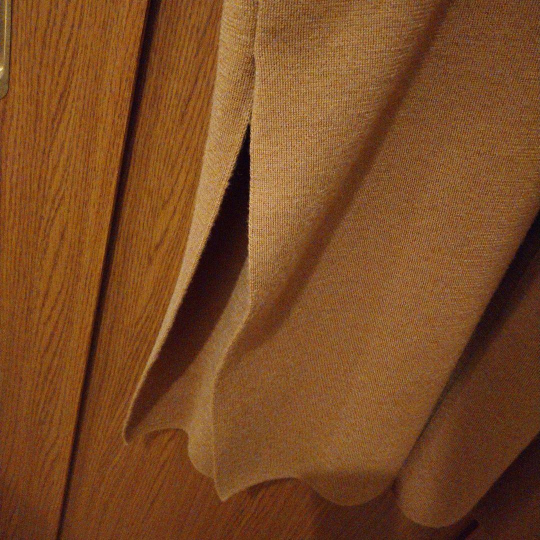 未使用に近い☆ドゥーズィエムクラス☆スムースニットガウンコート☆ウール100%