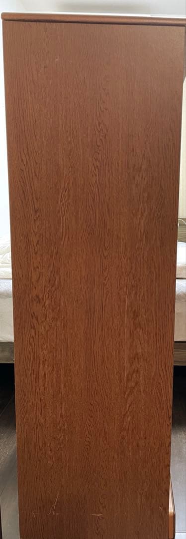 木製7段チェスト タンス　オーク材　箪笥　ハイチェスト　棚　引き出し付