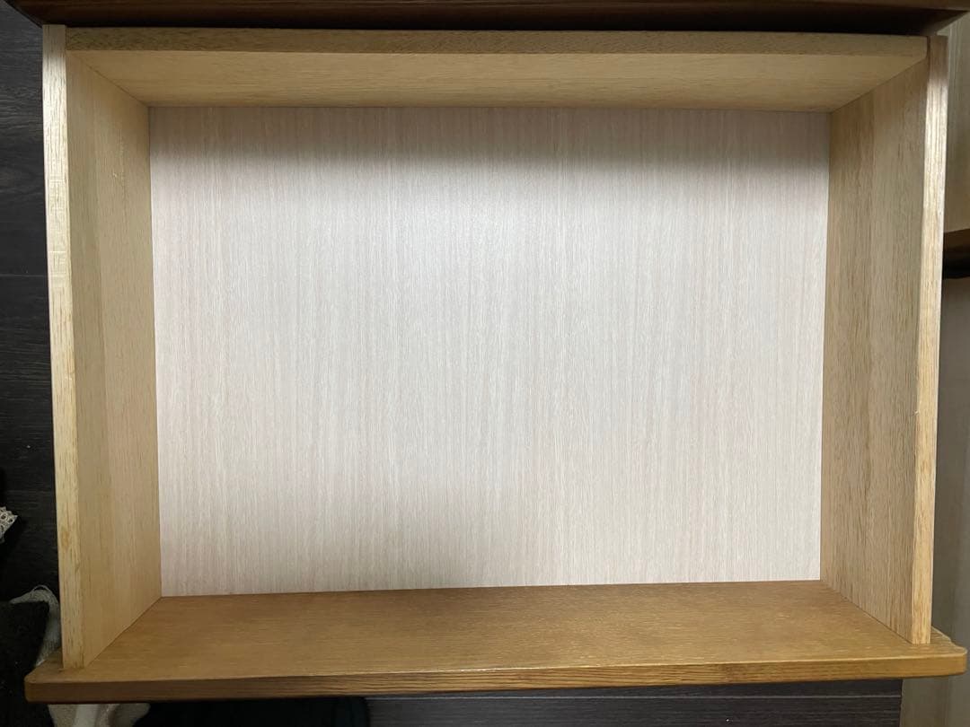 木製7段チェスト タンス　オーク材　箪笥　ハイチェスト　棚　引き出し付