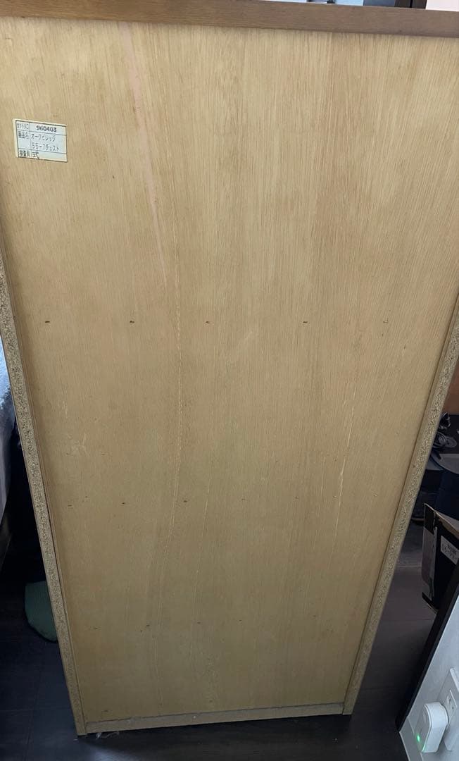 木製7段チェスト タンス　オーク材　箪笥　ハイチェスト　棚　引き出し付