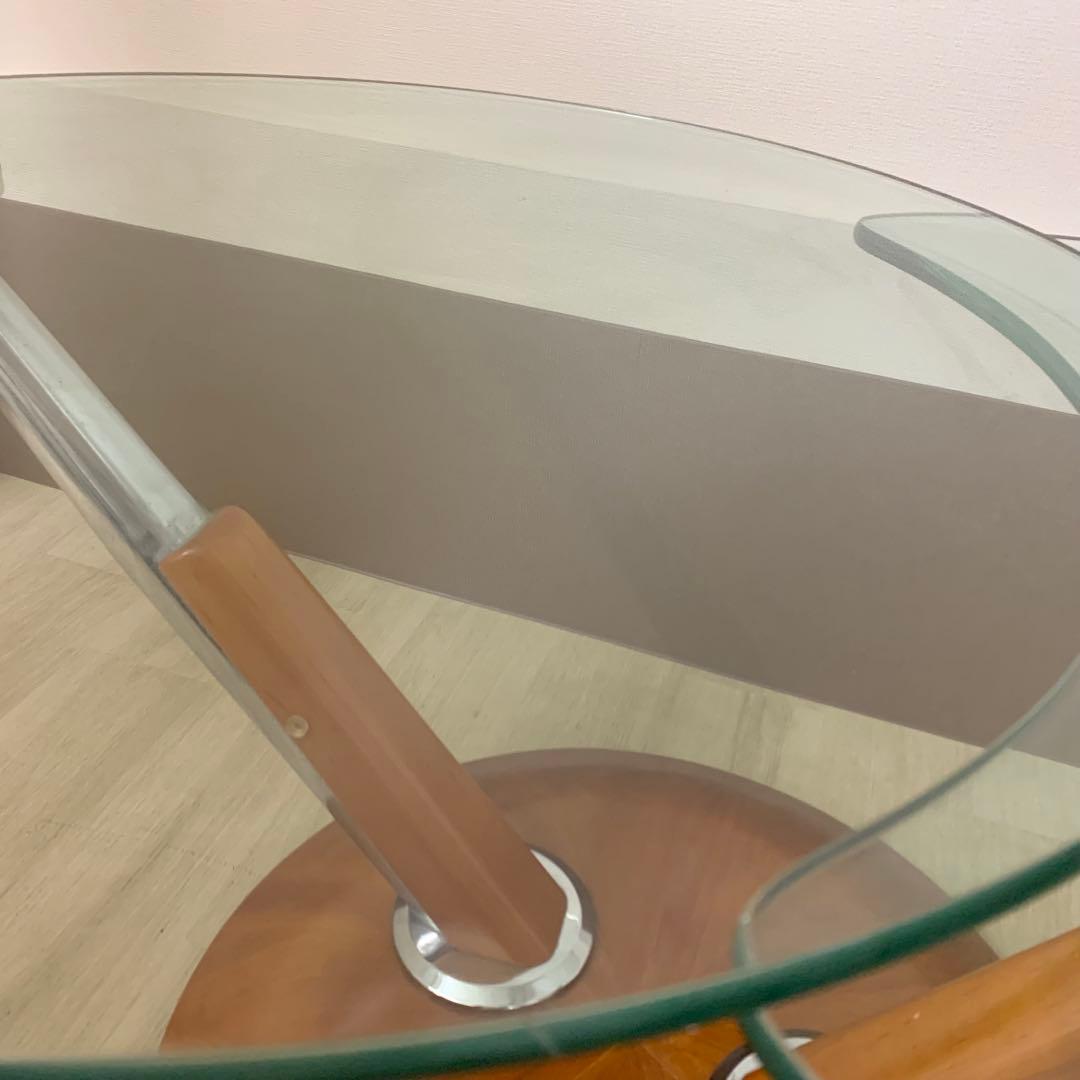 ロナルドシュミット 可動式ガラステーブル コーヒーテーブル IDC大塚家具