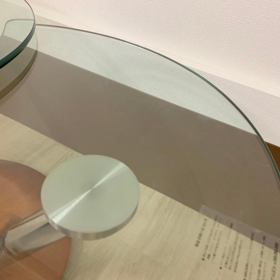 ロナルドシュミット 可動式ガラステーブル コーヒーテーブル IDC大塚家具