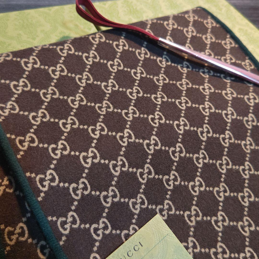 ❤新品❤GUCCI マフラー ストール ショール スカーフ❤グリーン&茶❤