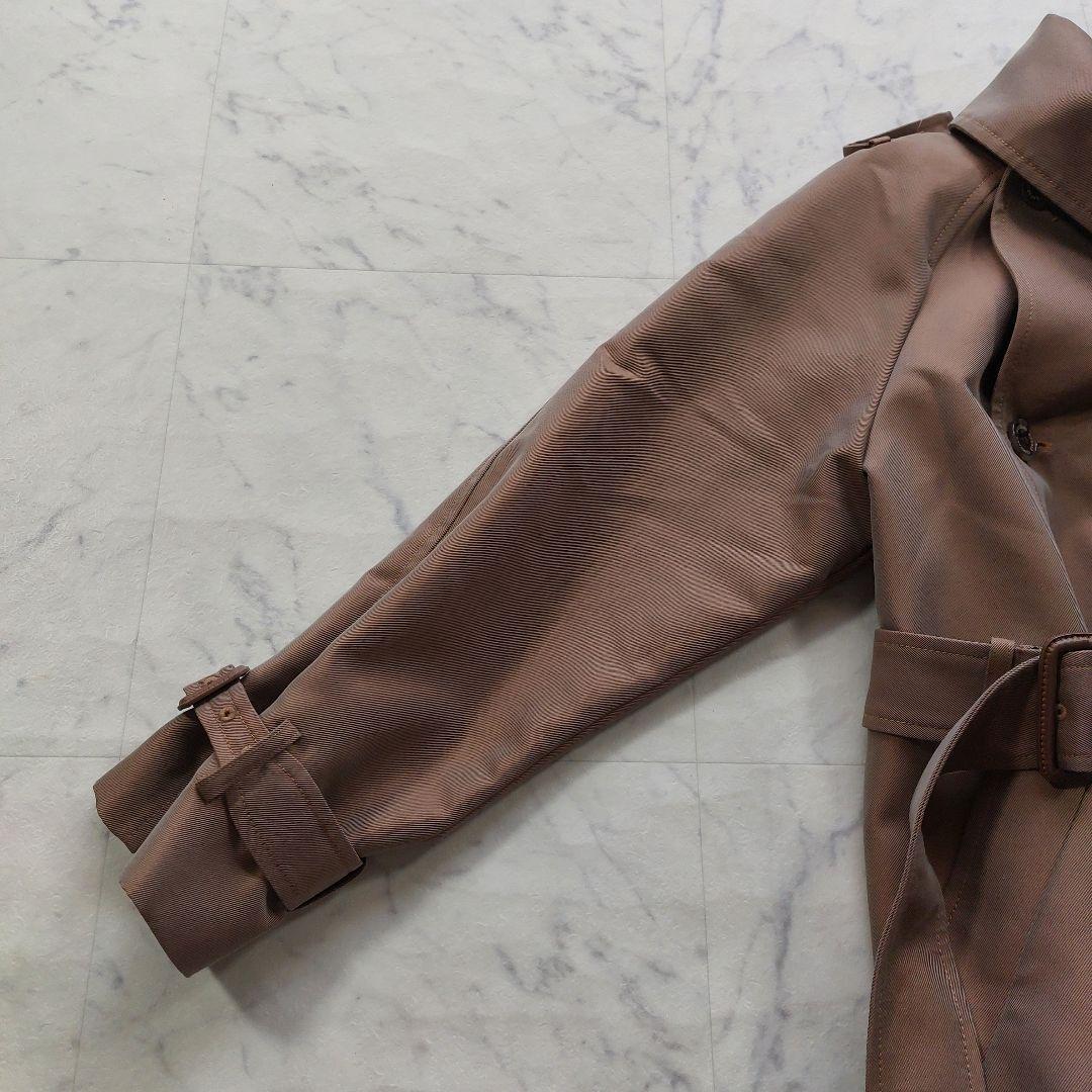 美品 ダブスタ Sov. シャンブレーツイルトレンチコート 36