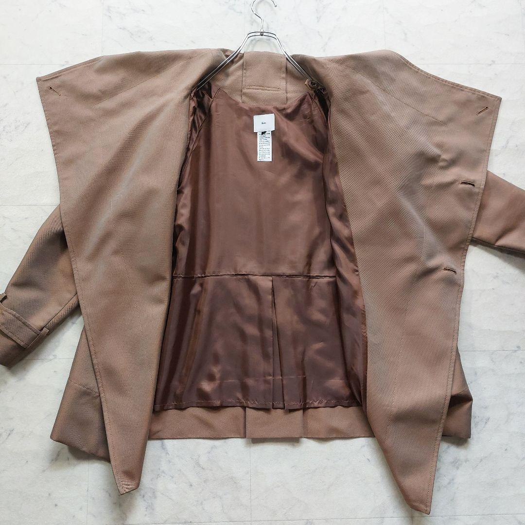 美品 ダブスタ Sov. シャンブレーツイルトレンチコート 36