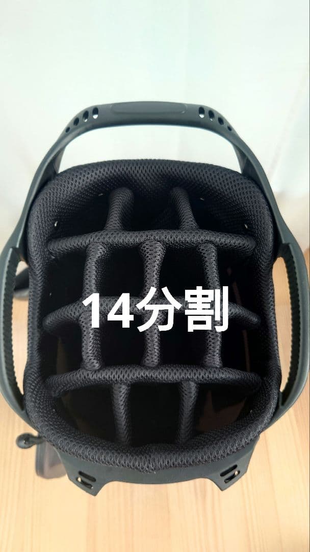 BENNINGTON ZONE ゴルフ・キャディバッグ14分割グレー&レッド新品