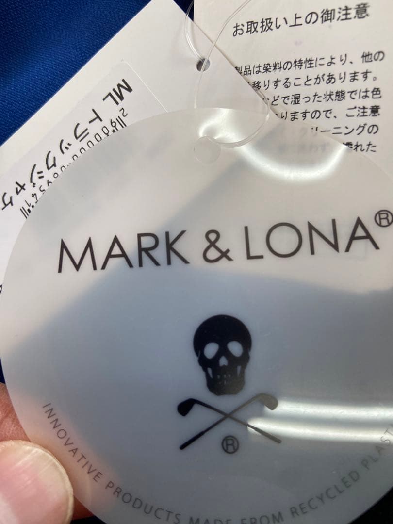 新品正規品【MARK&LONA/L】ストレッチトラックジャケットスカル柄
