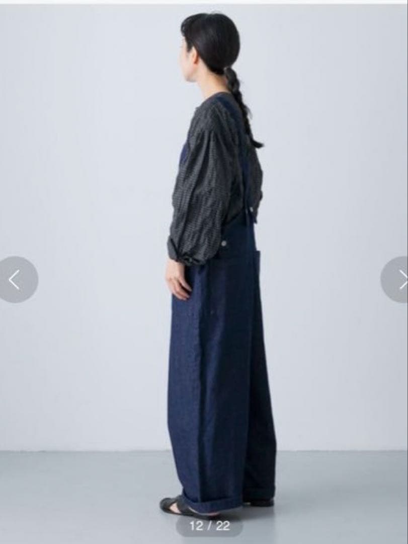 かぐれ バッククロスデニムサロペット