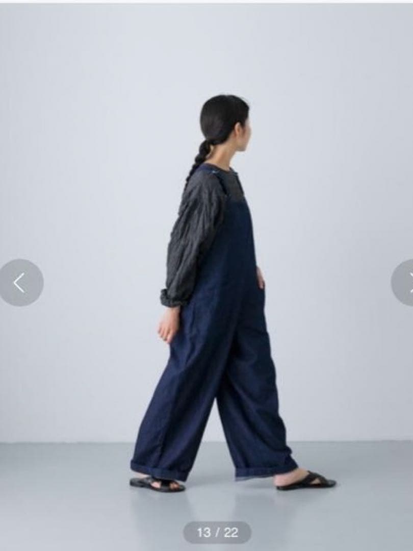 かぐれ バッククロスデニムサロペット