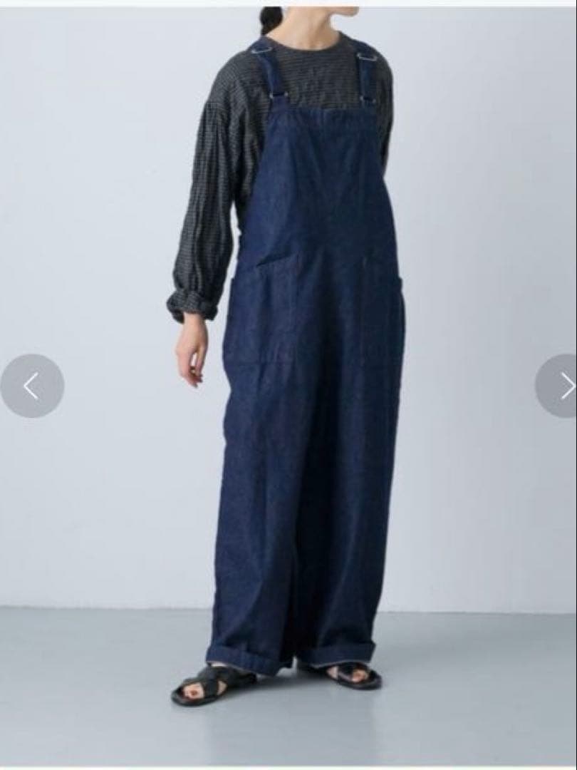 かぐれ バッククロスデニムサロペット