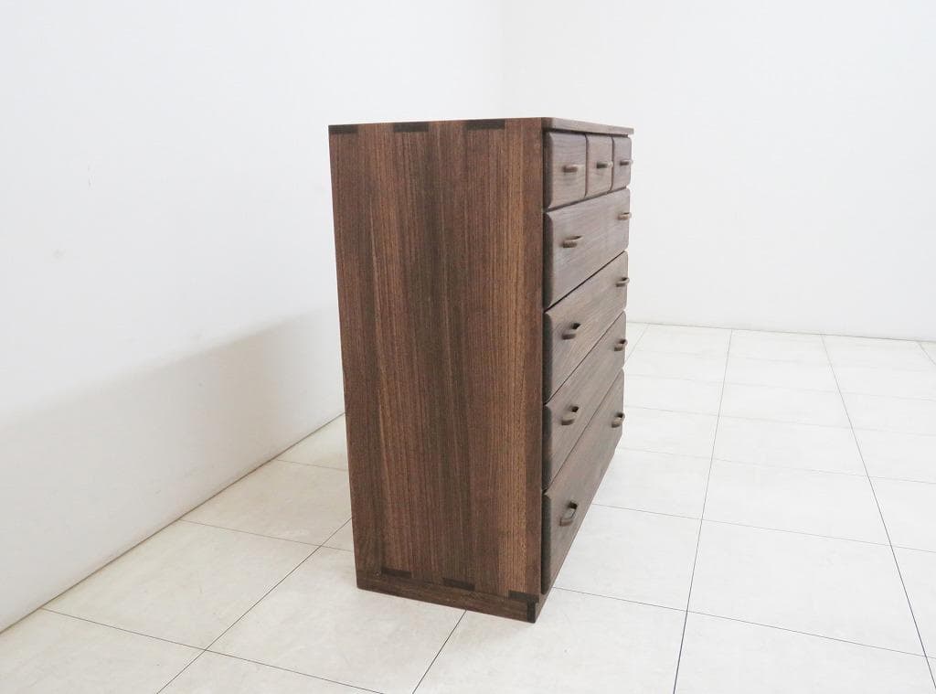 起立木工 桐 チェスト 無垢材 箪笥 タンス シンプル 和モダン IDC大塚家具