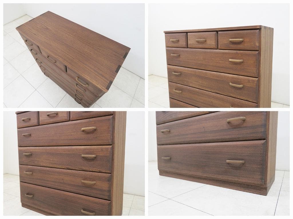 起立木工 桐 チェスト 無垢材 箪笥 タンス シンプル 和モダン IDC大塚家具