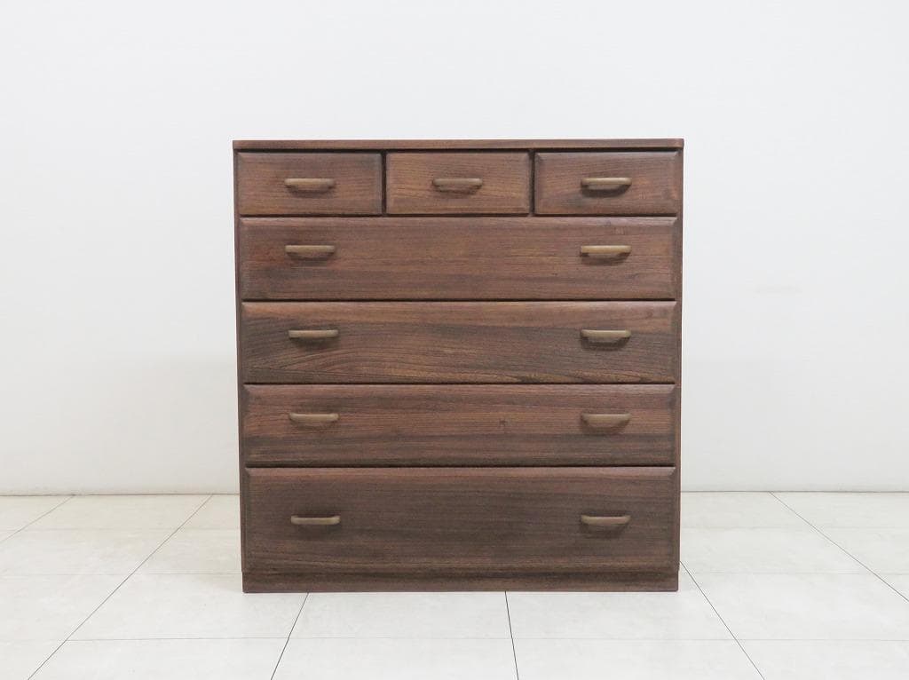 起立木工 桐 チェスト 無垢材 箪笥 タンス シンプル 和モダン IDC大塚家具