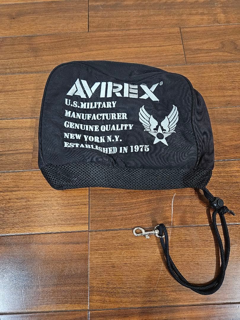 AVIREX キャディバッグ ブラック　アイアンカバー　手榴弾型ボール入れ付き
