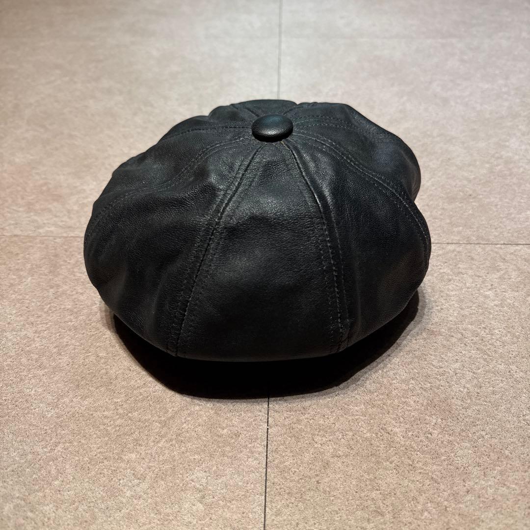 New York hat キャップ　帽子　キャスケット　レザー　usa製