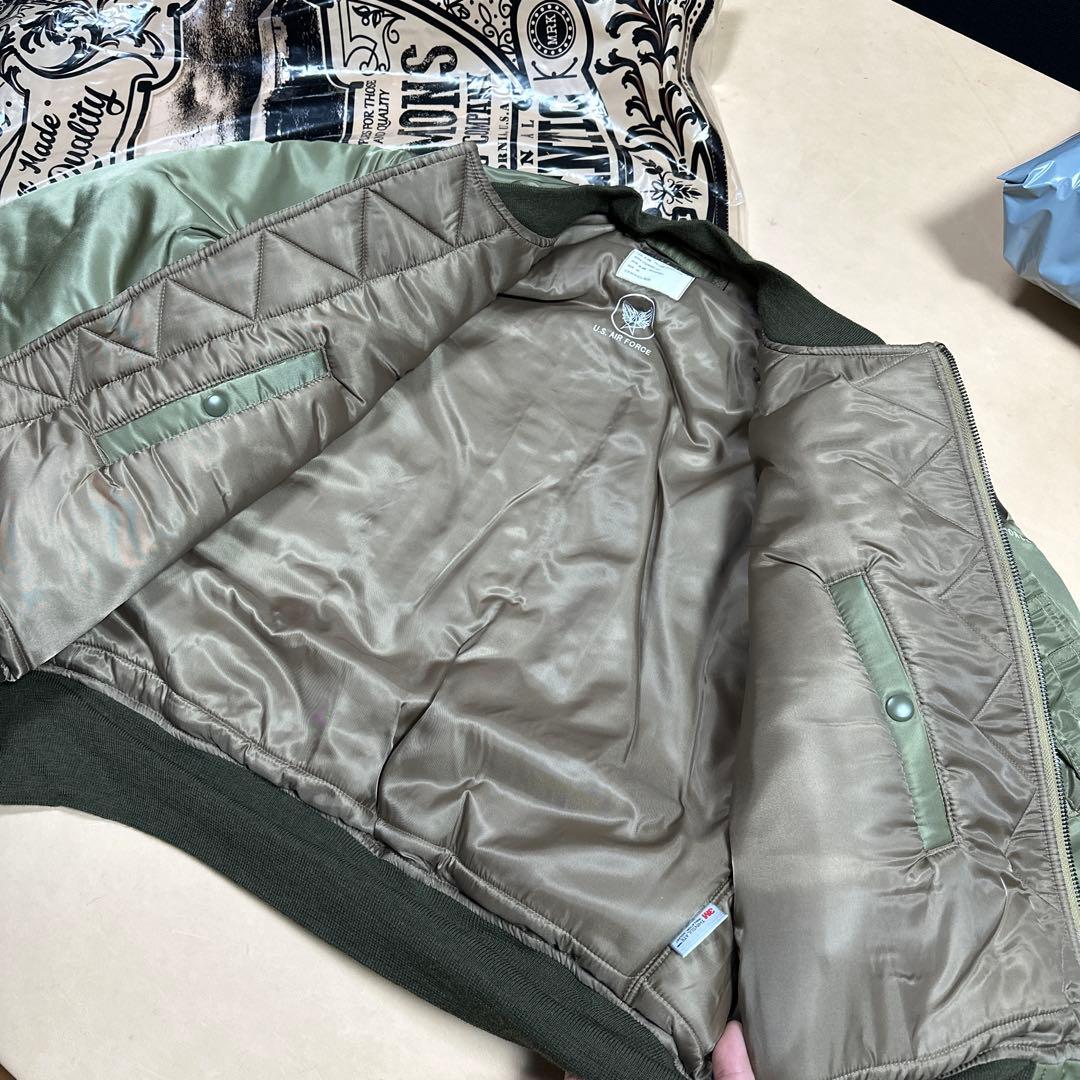 REALSIMONS B-15Bmod復刻JKT40馬革前身ムートン襟付き新品