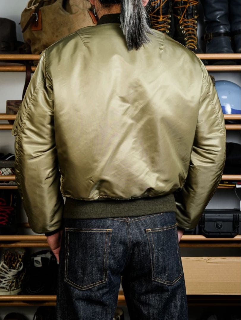 REALSIMONS B-15Bmod復刻JKT40馬革前身ムートン襟付き新品