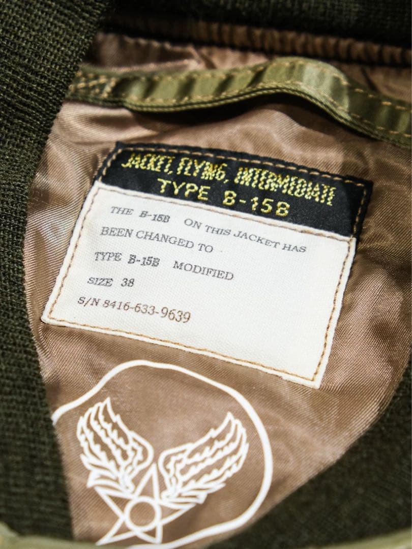 REALSIMONS B-15Bmod復刻JKT40馬革前身ムートン襟付き新品