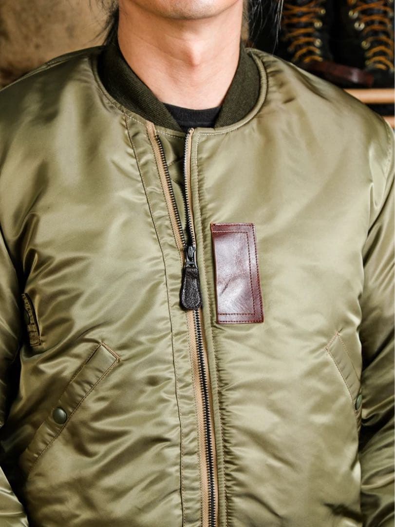 REALSIMONS B-15Bmod復刻JKT40馬革前身ムートン襟付き新品