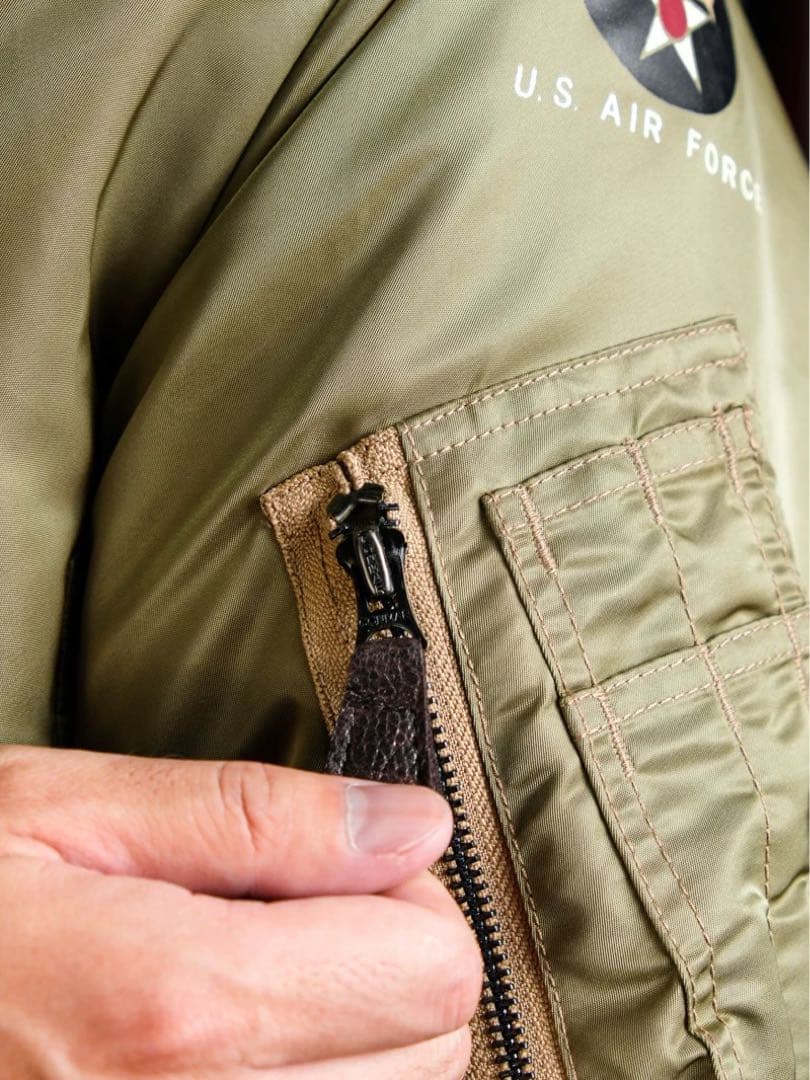 REALSIMONS B-15Bmod復刻JKT40馬革前身ムートン襟付き新品