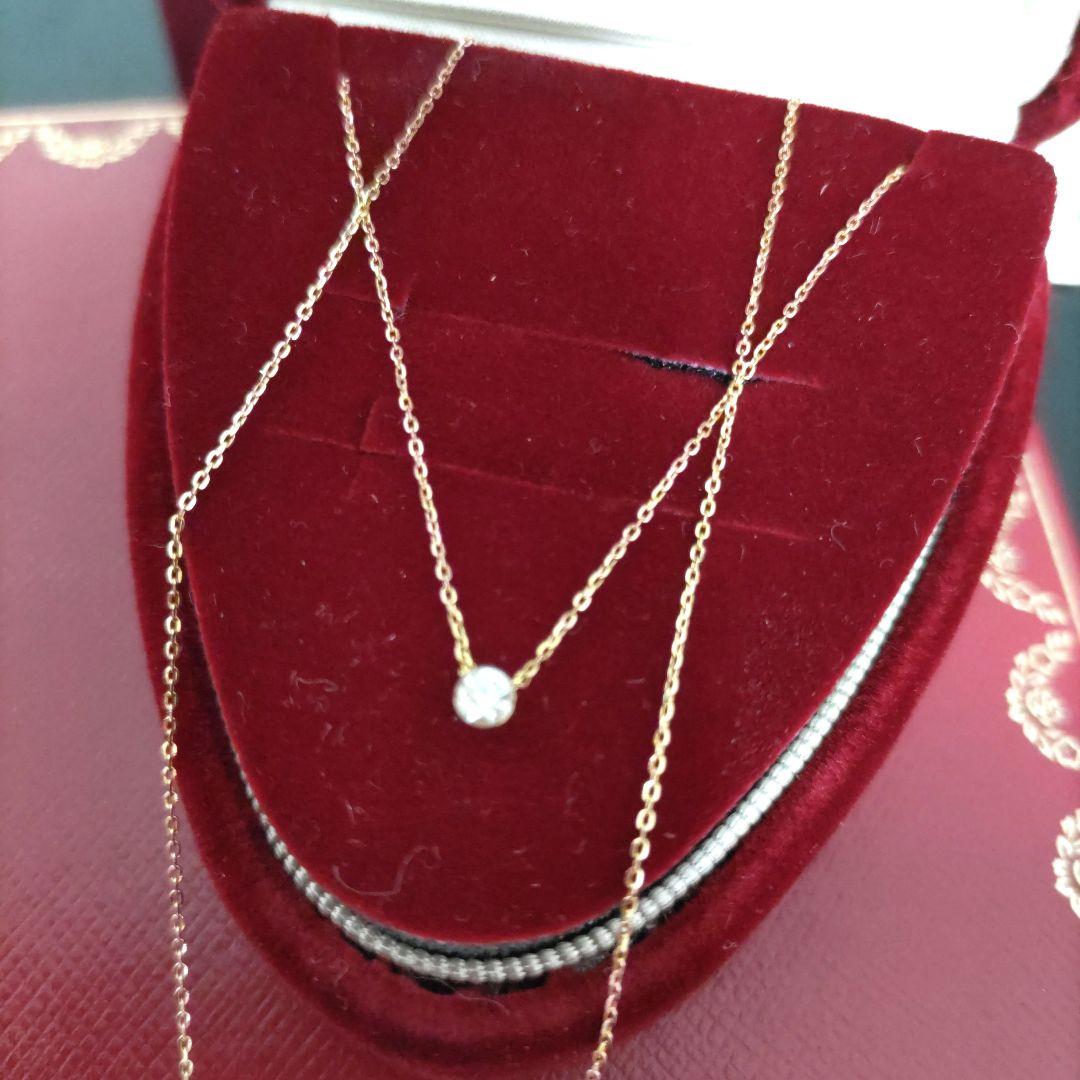 agete k18 ダイヤモンド　ネックレス