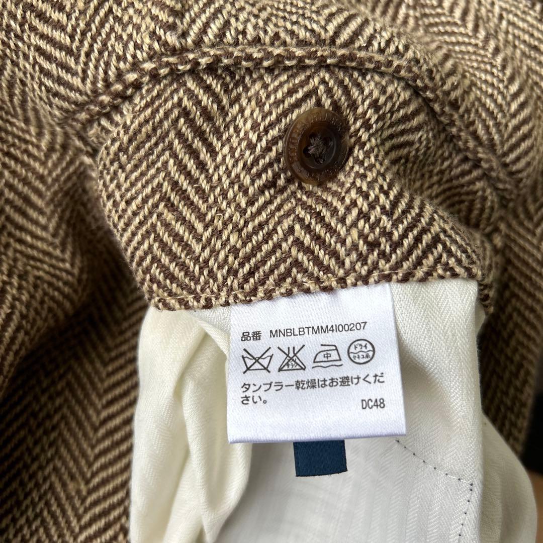 ラルフローレン　シルク　リネン　スラックス　ツイード　ヘリンボーン