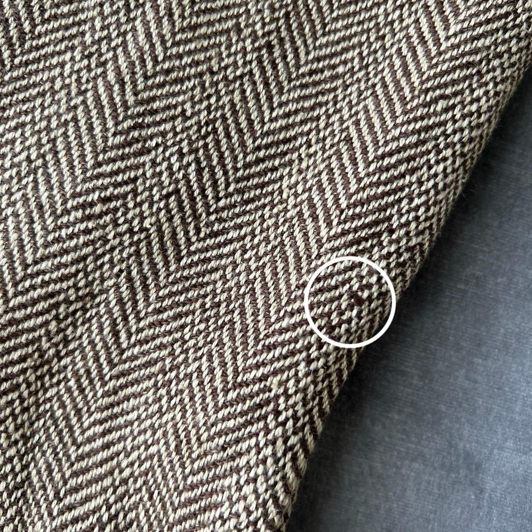 ラルフローレン　シルク　リネン　スラックス　ツイード　ヘリンボーン