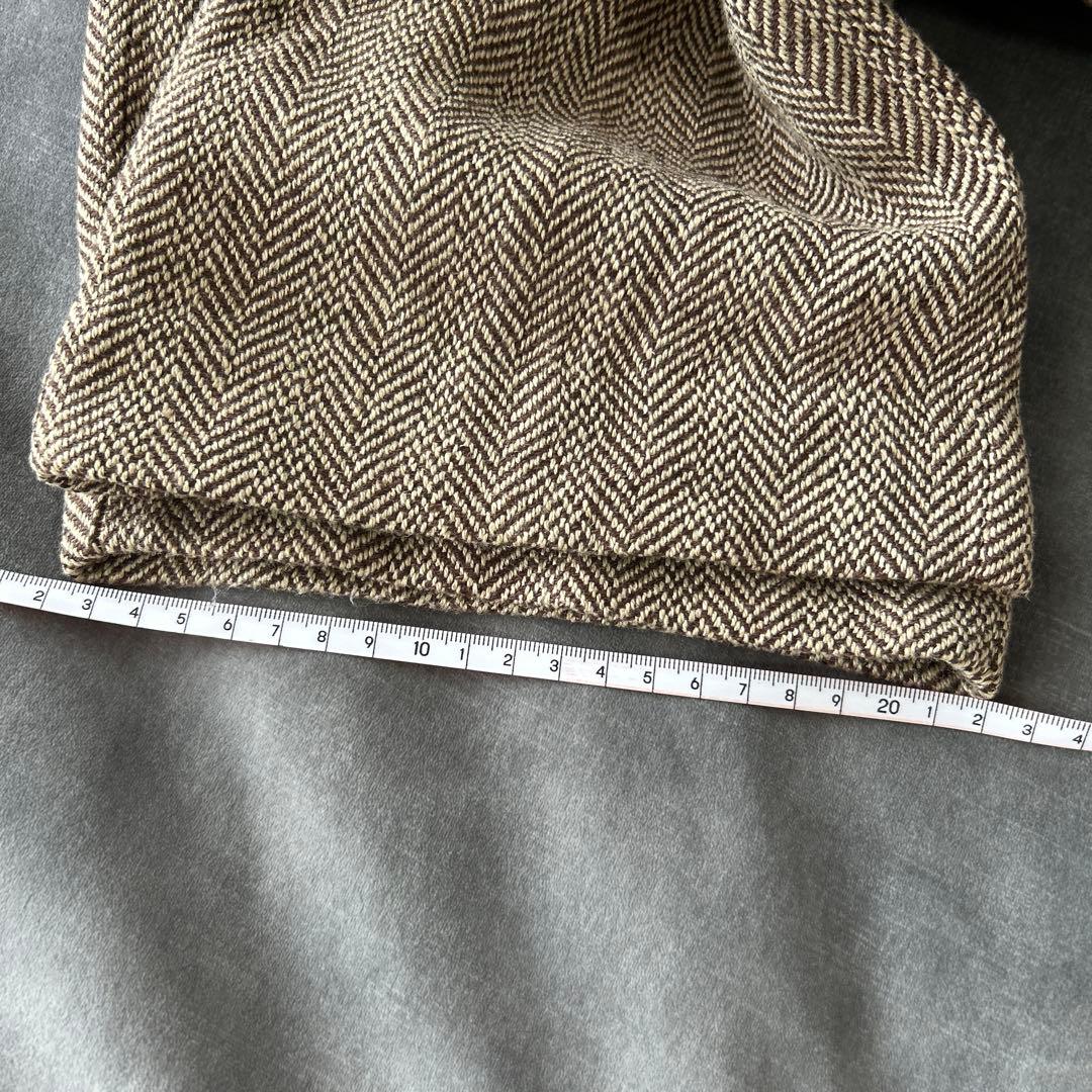 ラルフローレン　シルク　リネン　スラックス　ツイード　ヘリンボーン