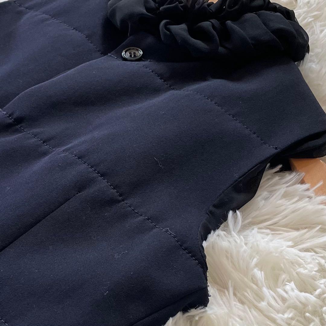 希少☆極美品 トリコ コムデギャルソン キルティングベスト フリル シフォン