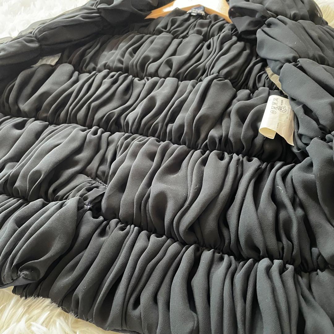 希少☆極美品 トリコ コムデギャルソン キルティングベスト フリル シフォン