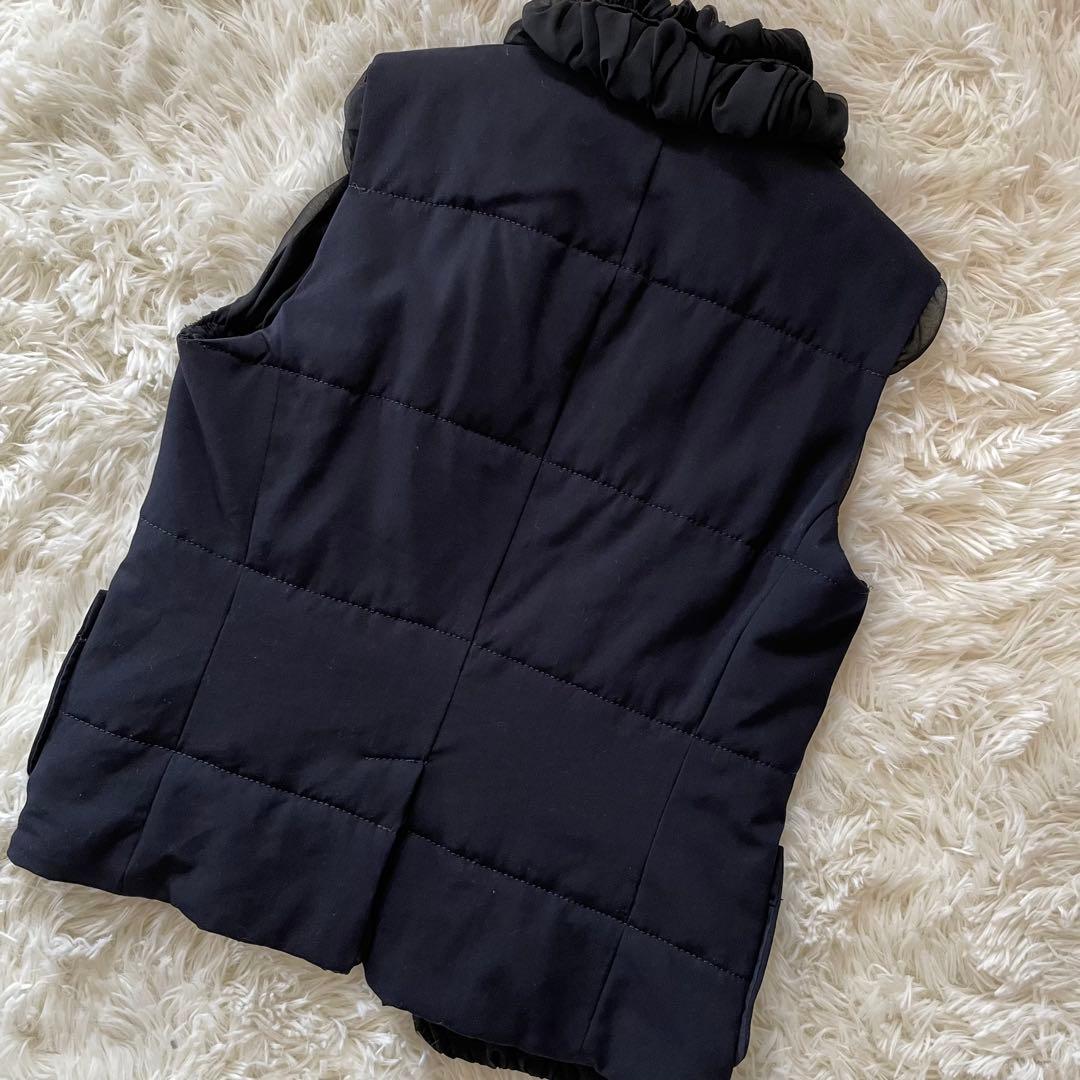 希少☆極美品 トリコ コムデギャルソン キルティングベスト フリル シフォン