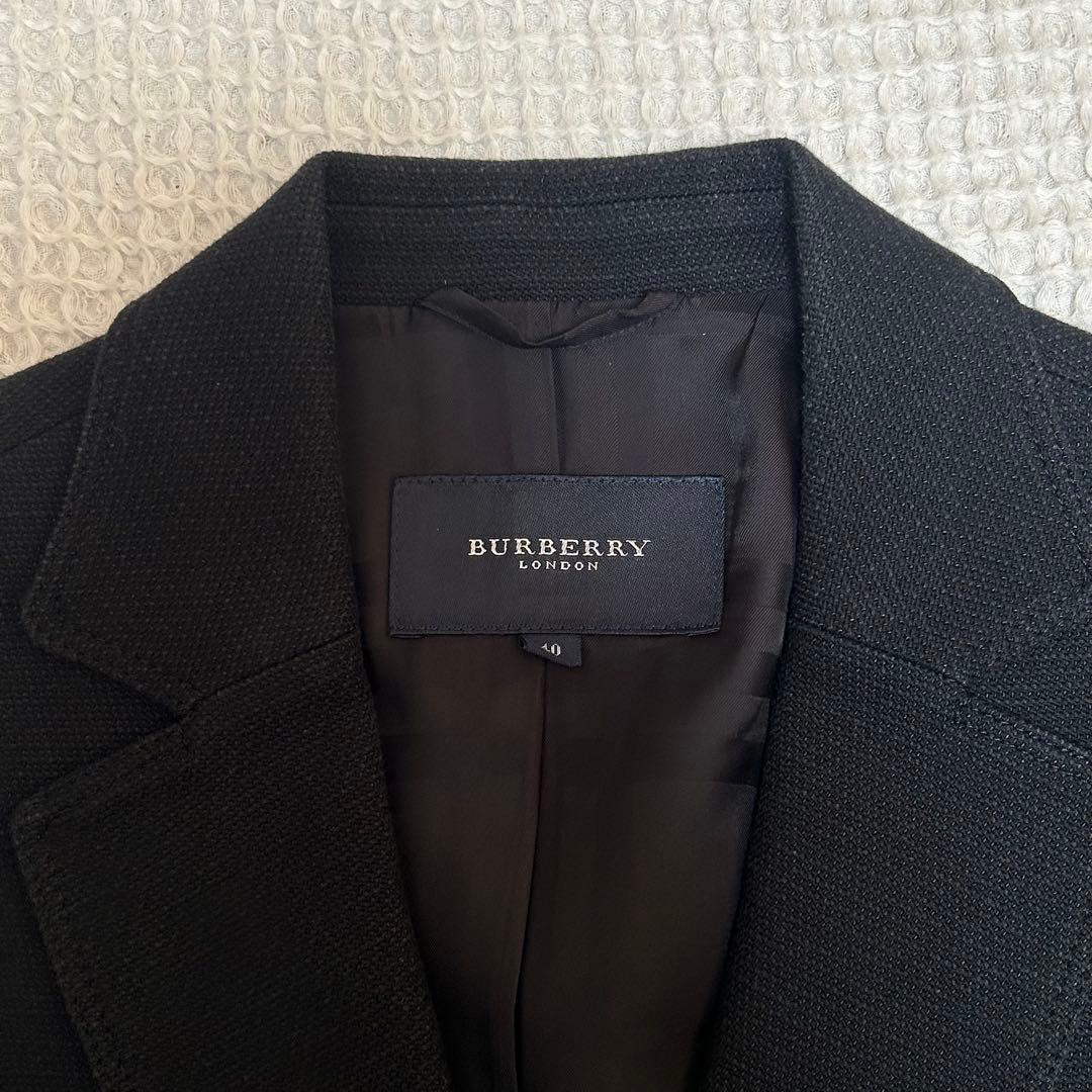 美品✨バーバリーロンドン セットアップ スカート シャドーチェック 40 黒