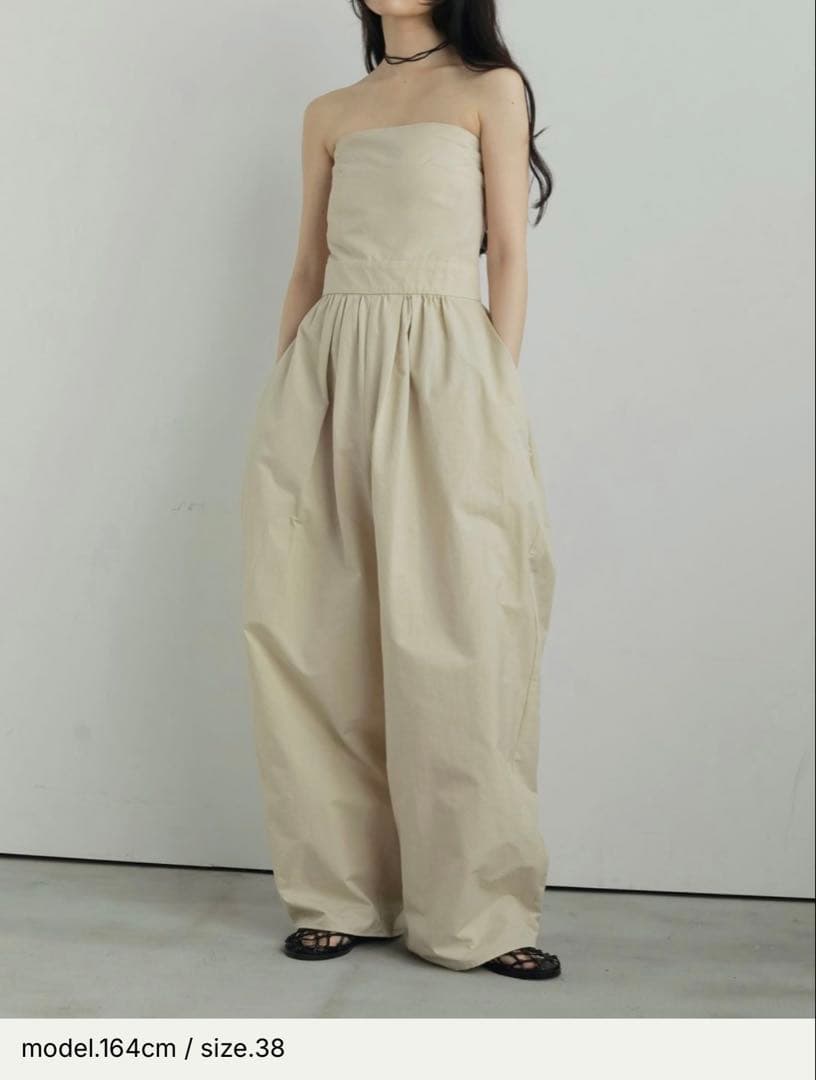 月末までお値下げ！【anuke】Wide Bare Combinaison