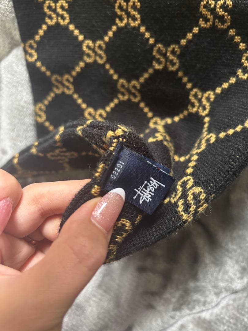 ⭐️希少⭐️オールドStussy SSロゴ ニットマフラー