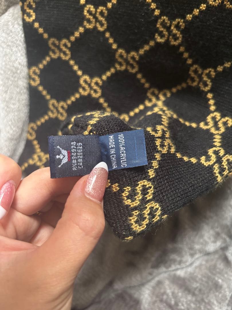 ⭐️希少⭐️オールドStussy SSロゴ ニットマフラー