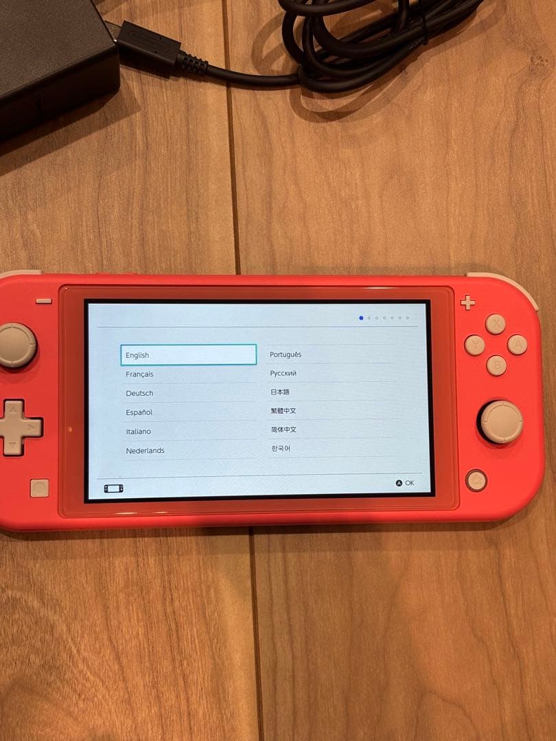 Nintendo Switch Lite ピンク 本体とACアダプター付き
