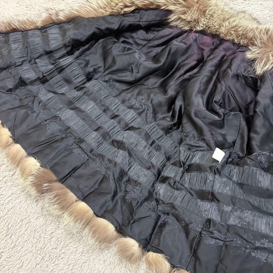 ✨高級✨ サガフォックス 毛皮コート シルバーフォックス 金サガ リアルファー