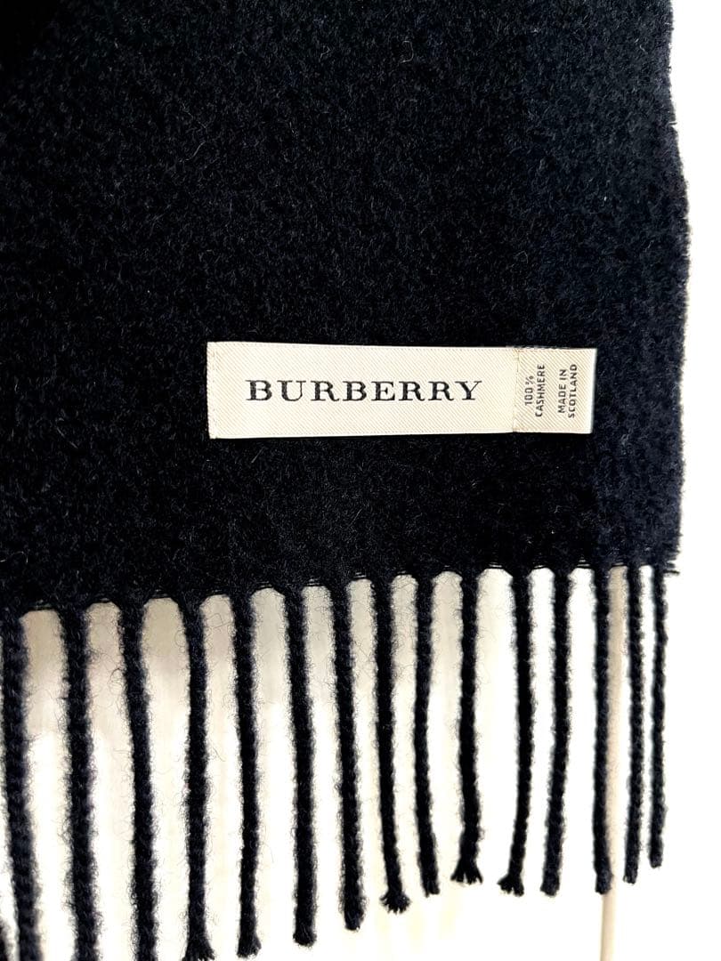 【極美品】BURBERRY/バーバリー カシミヤマフラー